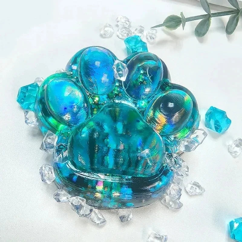 Taba Cat Paw Squishy — Sticky Squeeze Fidget Toy