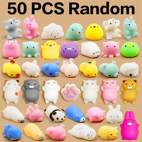 Mochi animal mini squishy toys pack